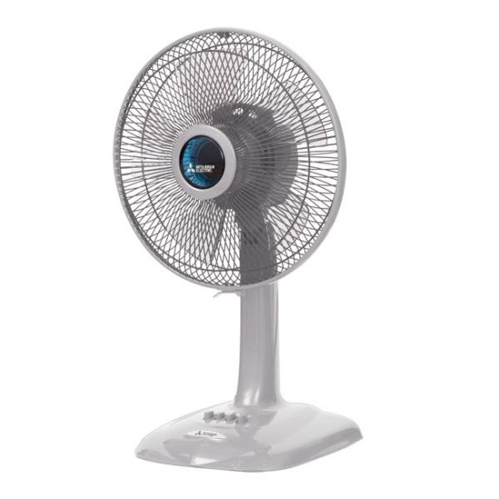 MITSUBISHI ELECTRIC 三菱電機  D12-GA  (灰色) 座檯扇