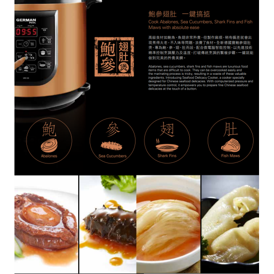 GERMANPOOL 德國寶 URC-36 電湯煲
