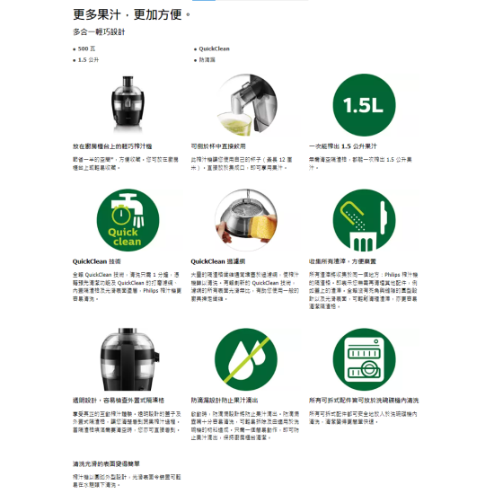 PHILIPS 飛利浦 HR1832/00 榨汁機