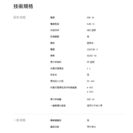 PHILIPS 飛利浦 HR1832/00 榨汁機