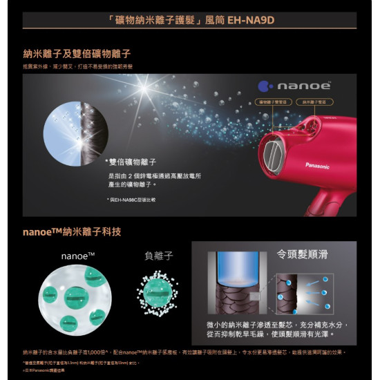 PANASONIC 樂聲 EH-NA9D 風筒