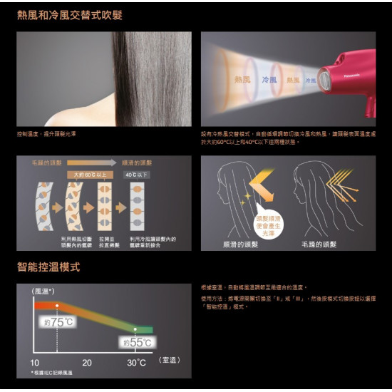 PANASONIC 樂聲 EH-NA9D 風筒