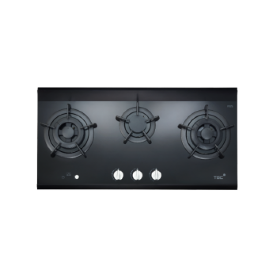 TGC 中華煤氣 MEGA-i3(BR) 極炎火嵌入式三頭煤氣平面爐  (黑色)