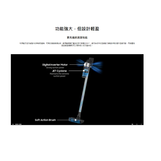 SAMSUNG 三星 VS20T7534T1/SH  無線吸塵機