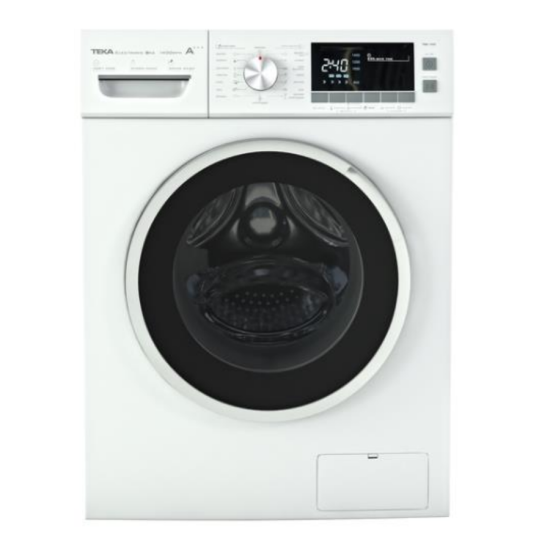 TEKA 德格 TKD1481 變頻前置式洗衣機 (8 公斤,1400 轉/分鐘)