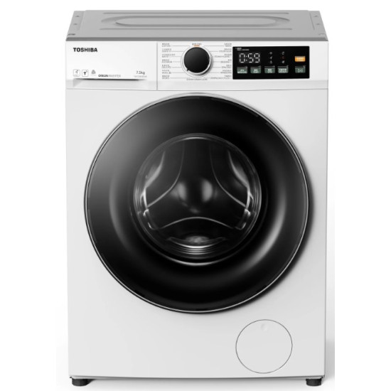 TOSHIBA 東芝  TW-T22BU85UWH(B) 超薄身前置式變頻洗衣機 飛頂(7.5 公斤,1400 轉/分鐘)